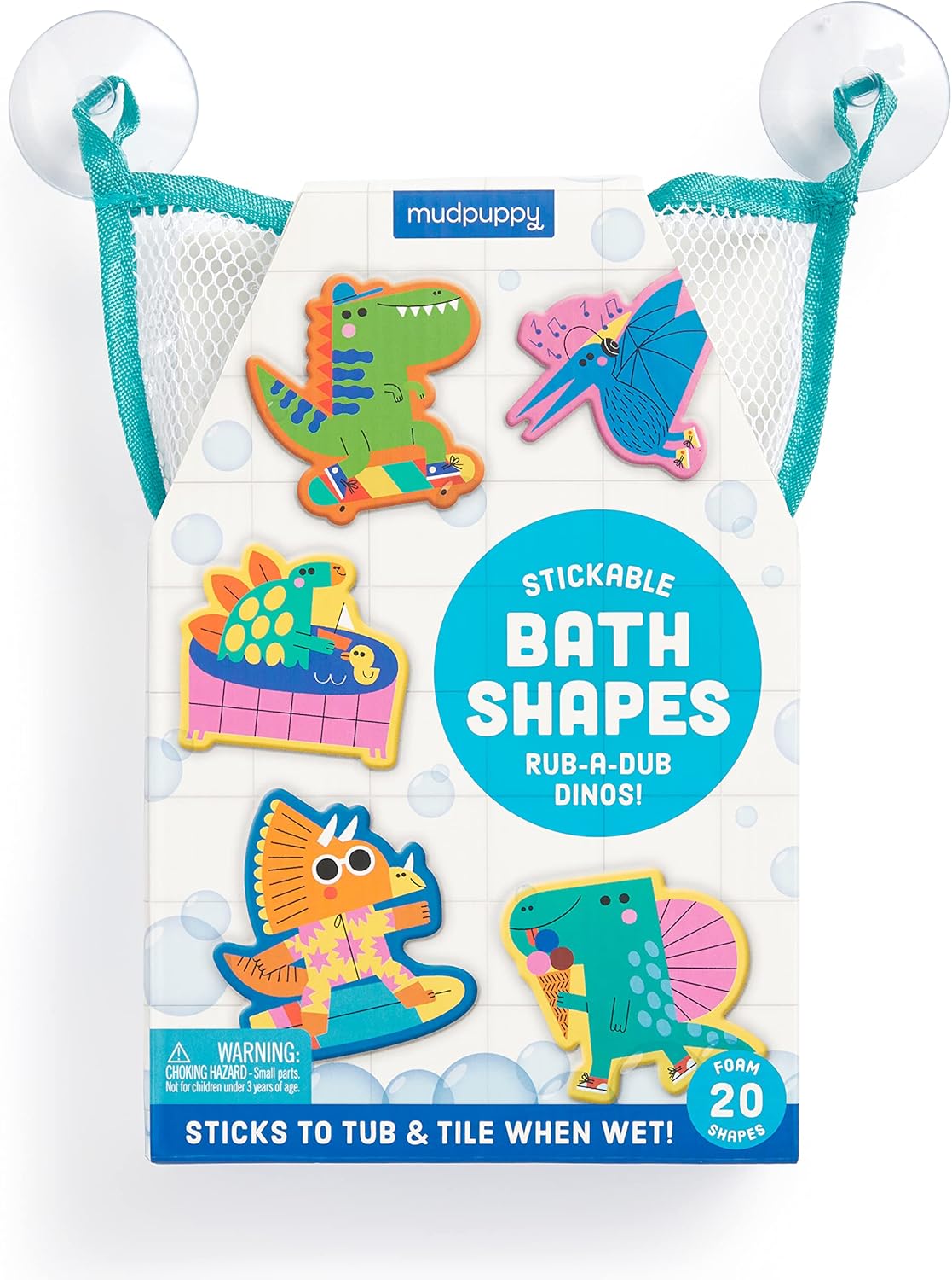 Rub-a-Dub Dinos Stickable Foam Bath Shapes