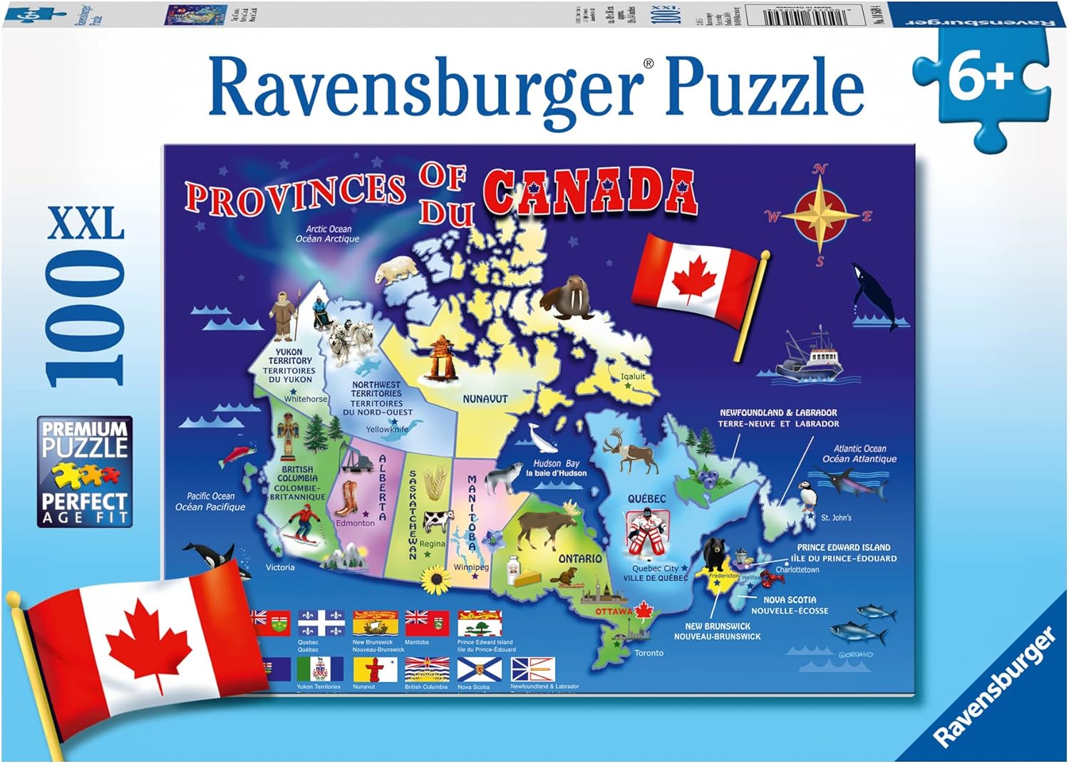 Map of Canada 100 pc