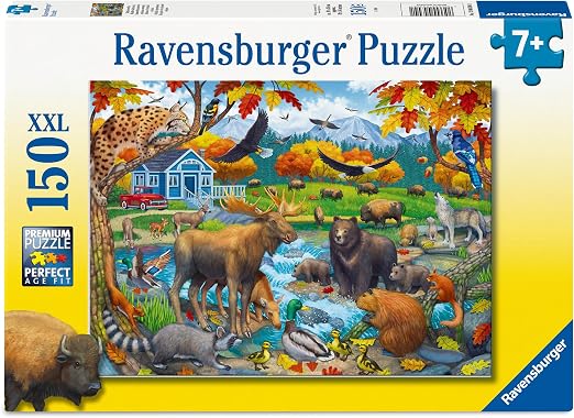 Children's puzzle 150 XXL pieces - Wildlife Gathering