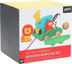 Safari Animals Wooden Bowling