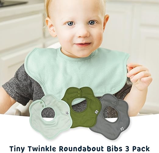 Kaffle Roundabout Drool Bibs - 3 Pack