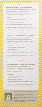 Modern Bunny Wooden Stacking Toy