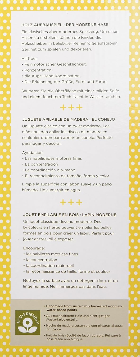 Modern Bunny Wooden Stacking Toy