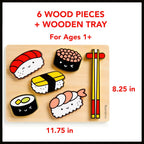 Sushi Friends Wooden Tray Puzzle