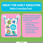 Rub-a-Dub Dinos Stickable Foam Bath Shapes