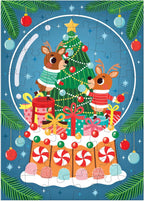 Reindeer Snow Globe 48 Piece Mini Puzzle Ornament