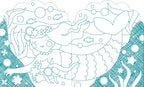 Coloring Book with Stickers Mermaids