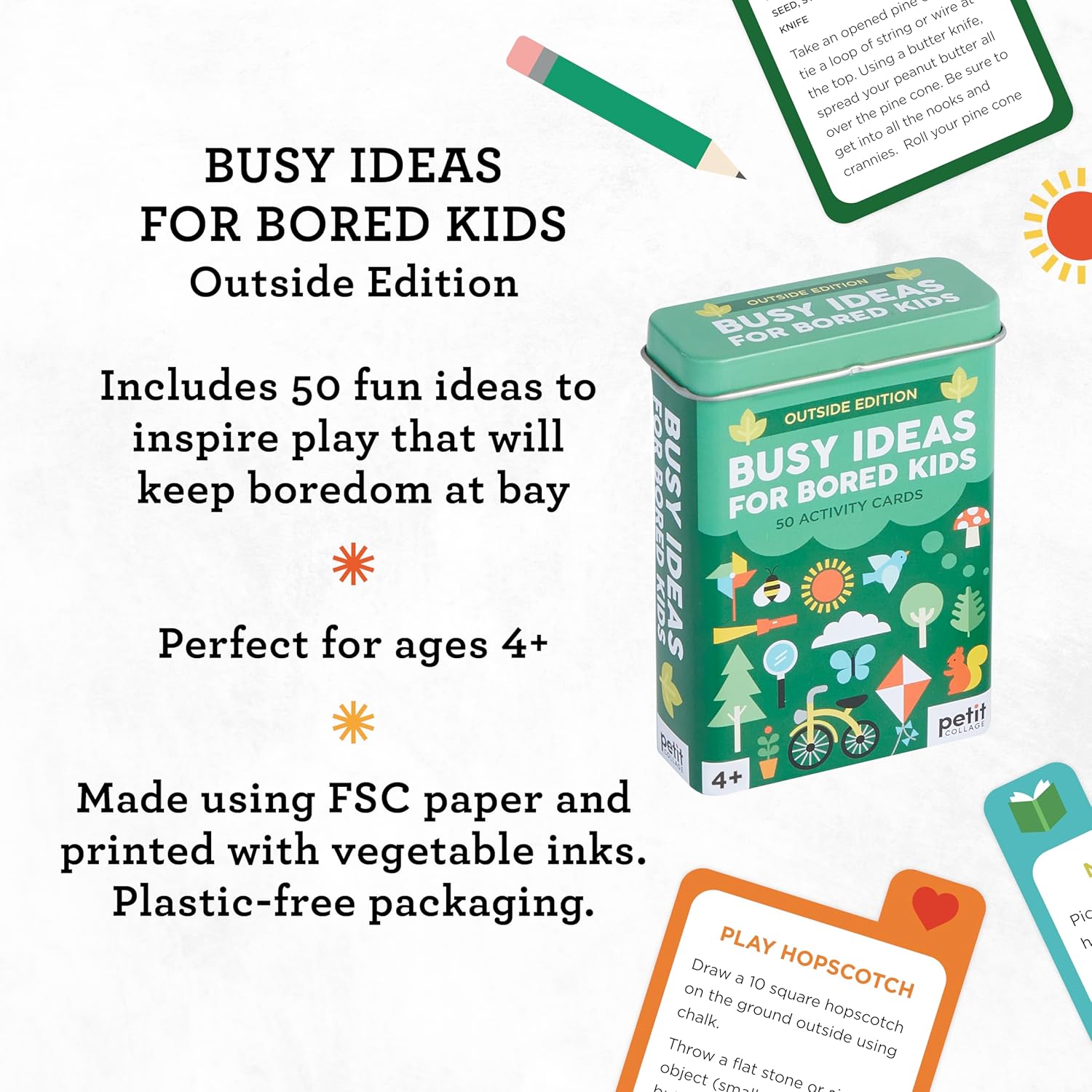 Busy Ideas For Bored Kids: Outdoor Edition