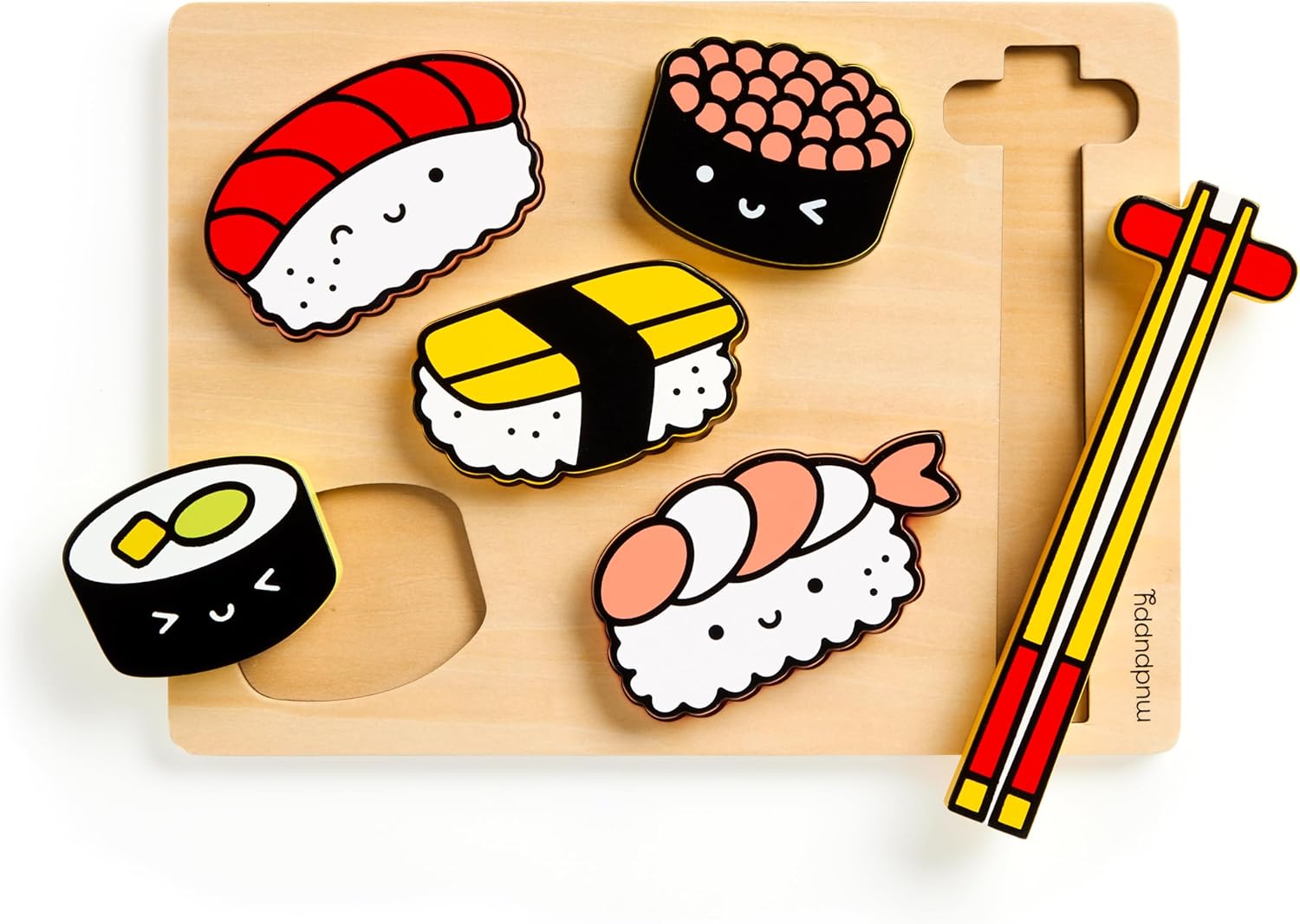 Sushi Friends Wooden Tray Puzzle