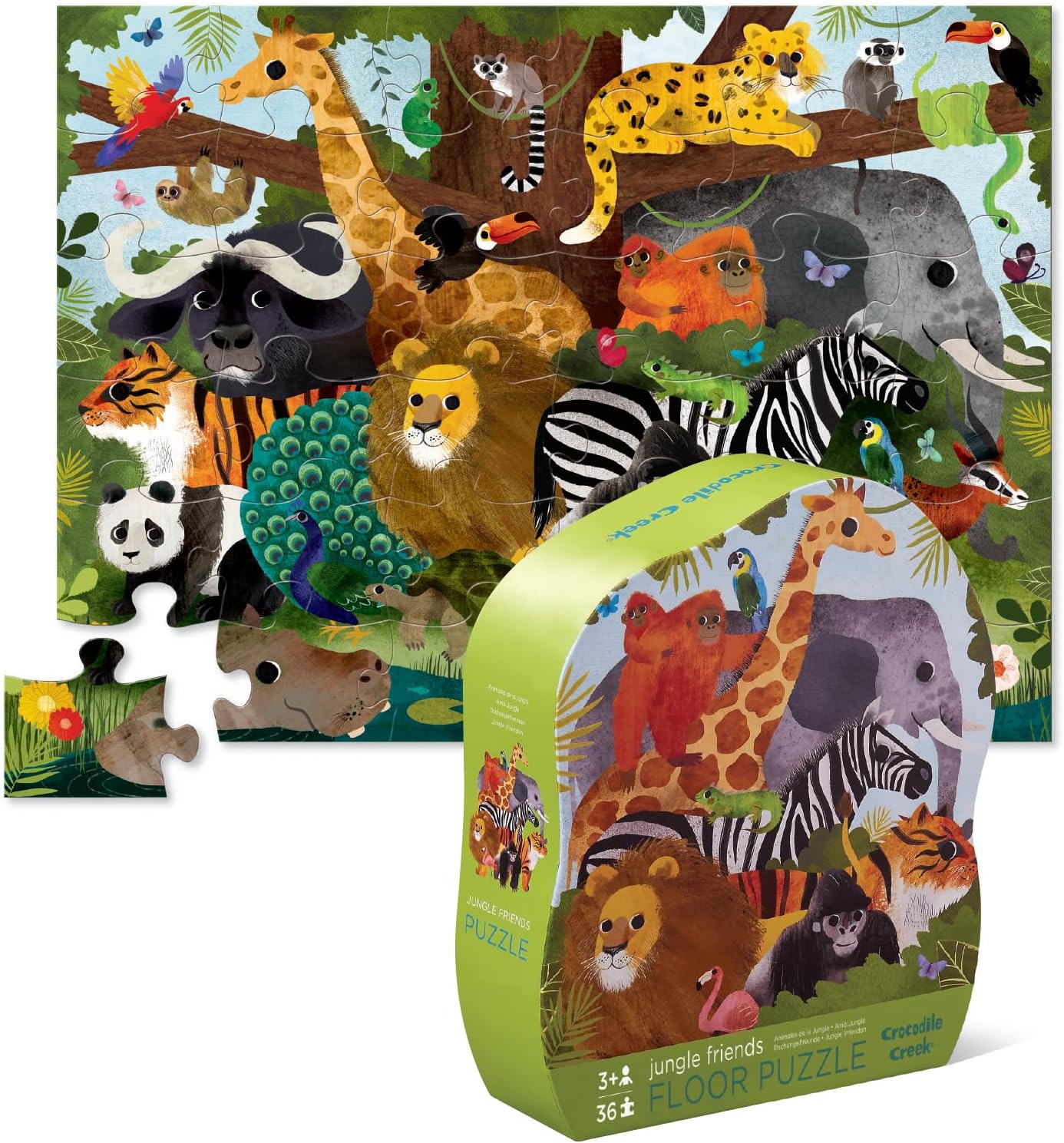 36-pc Puzzle / Jungle Friends