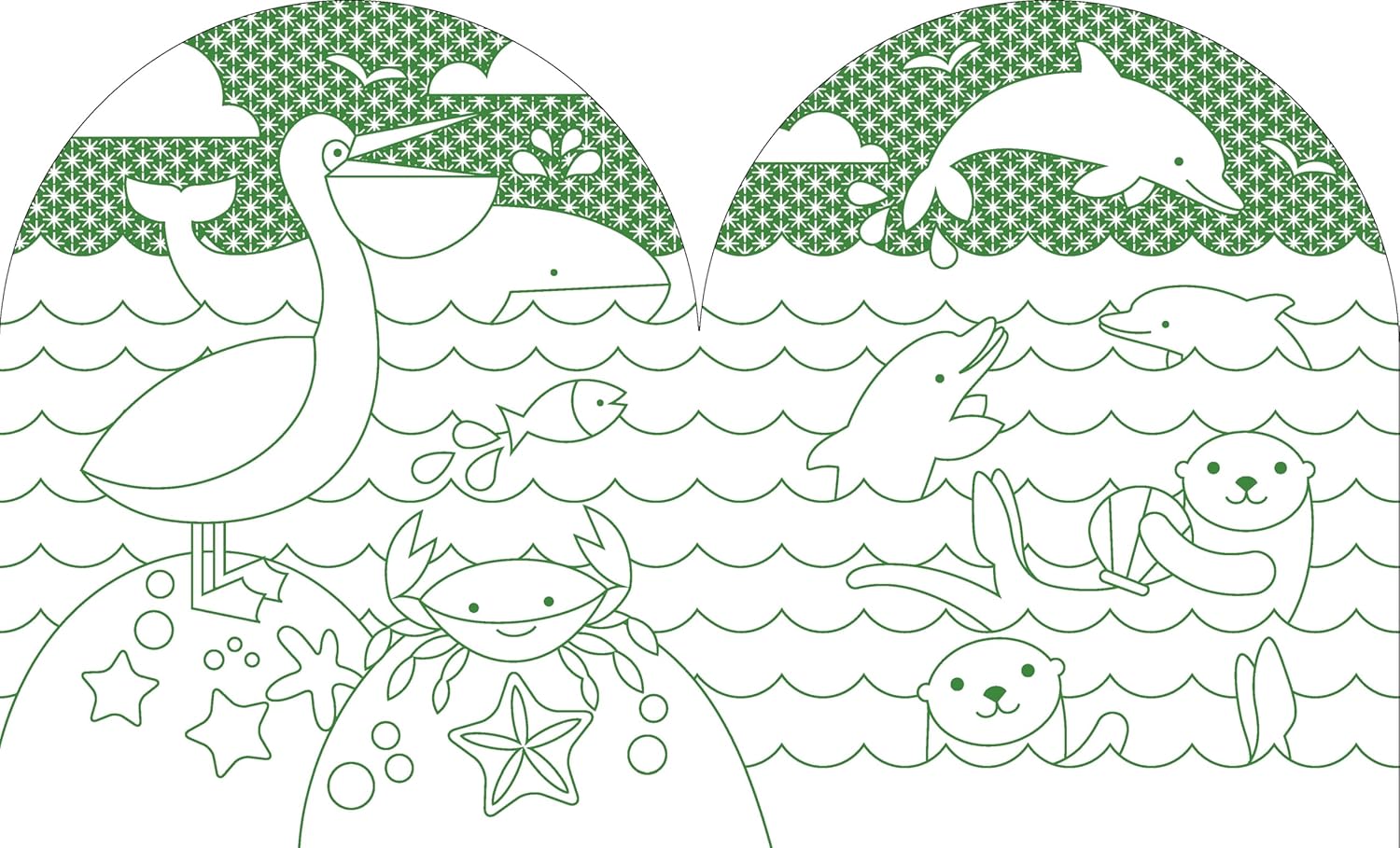 Coloring Book with Stickers Wild World