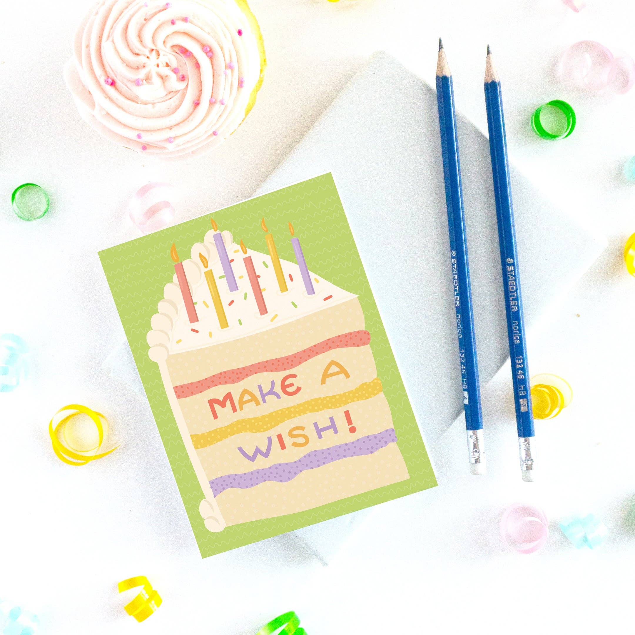 Make a Wish Birthday Cake Card