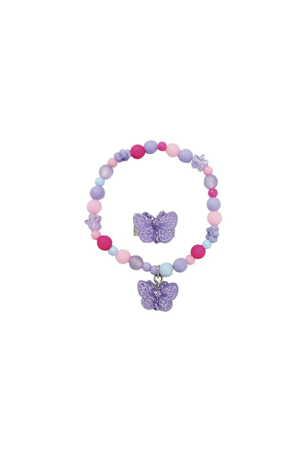 Sparkle Butterfly Bracelet & Ring Set