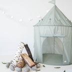 Kids Play Tent Castle with Recycled Fabric - Solid Colours