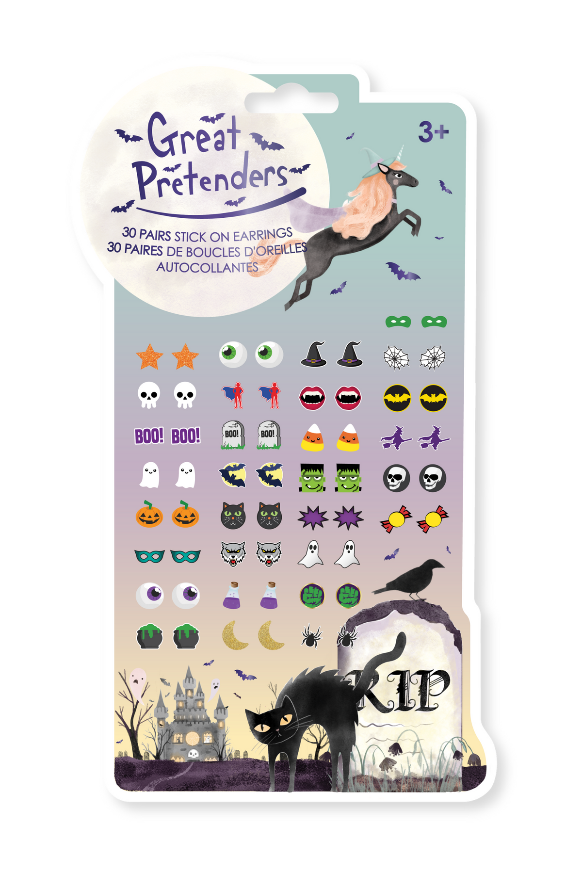 Halloween Sticker Earrings - 1 Sheet