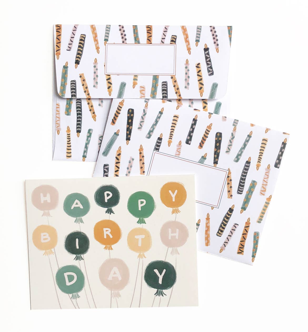 Birthday Balloons Greeting Card - Colorful & Eco-Friendly