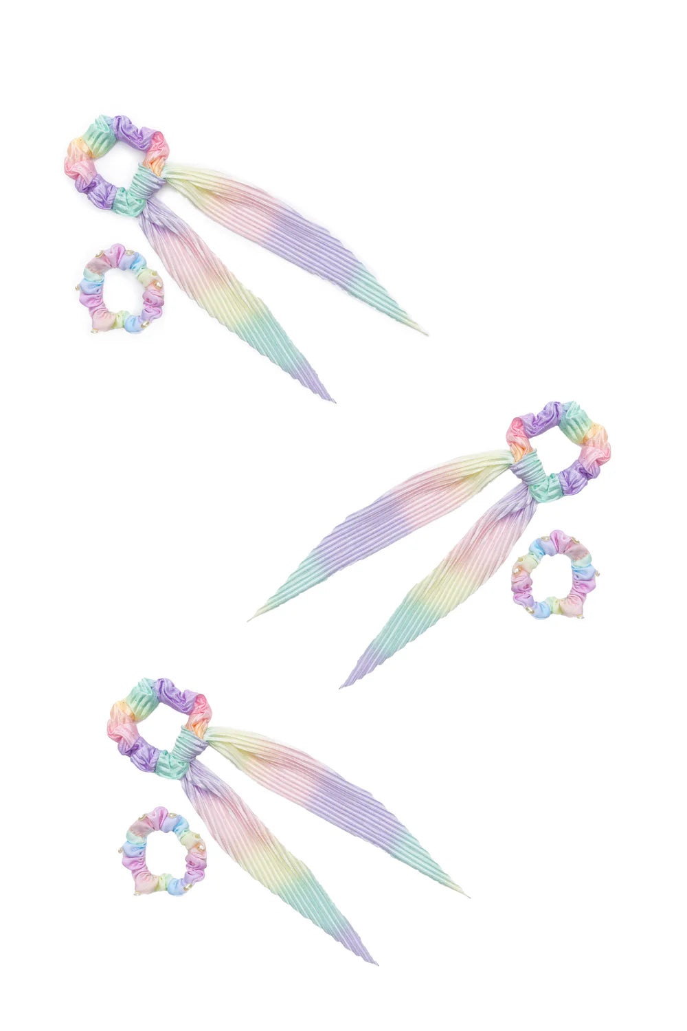 Pastel Rainbow Scrunchie