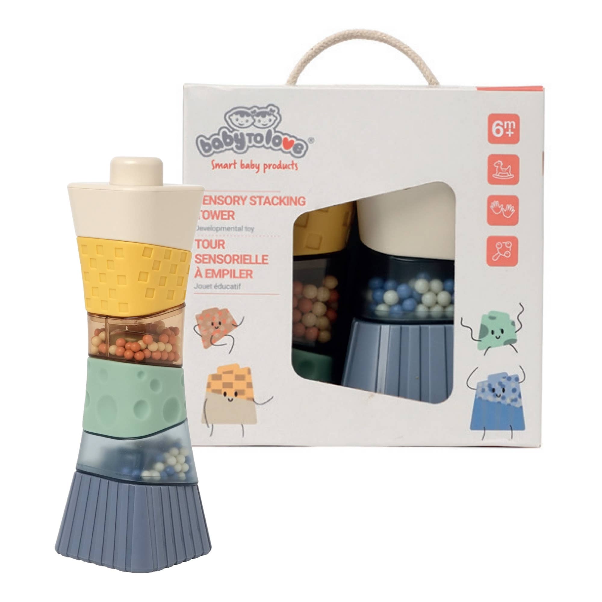 Sensory Stacking Tower - Activity Toy