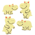 Glow in the Dark Hippos Sticker Sheet