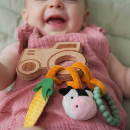 Wooden rattle - Farm | Sensory Toy
