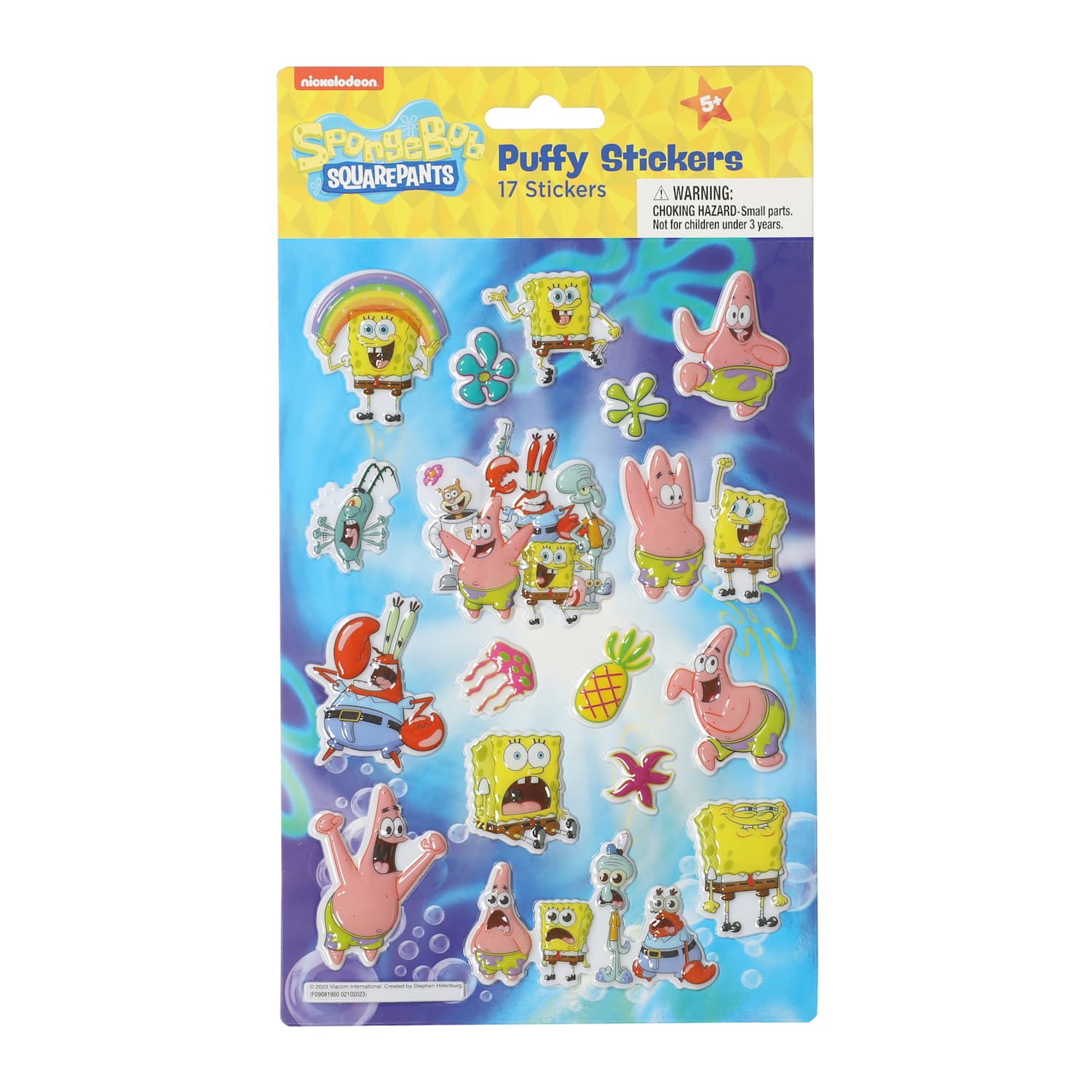 Spongebob - Puffy Stickers