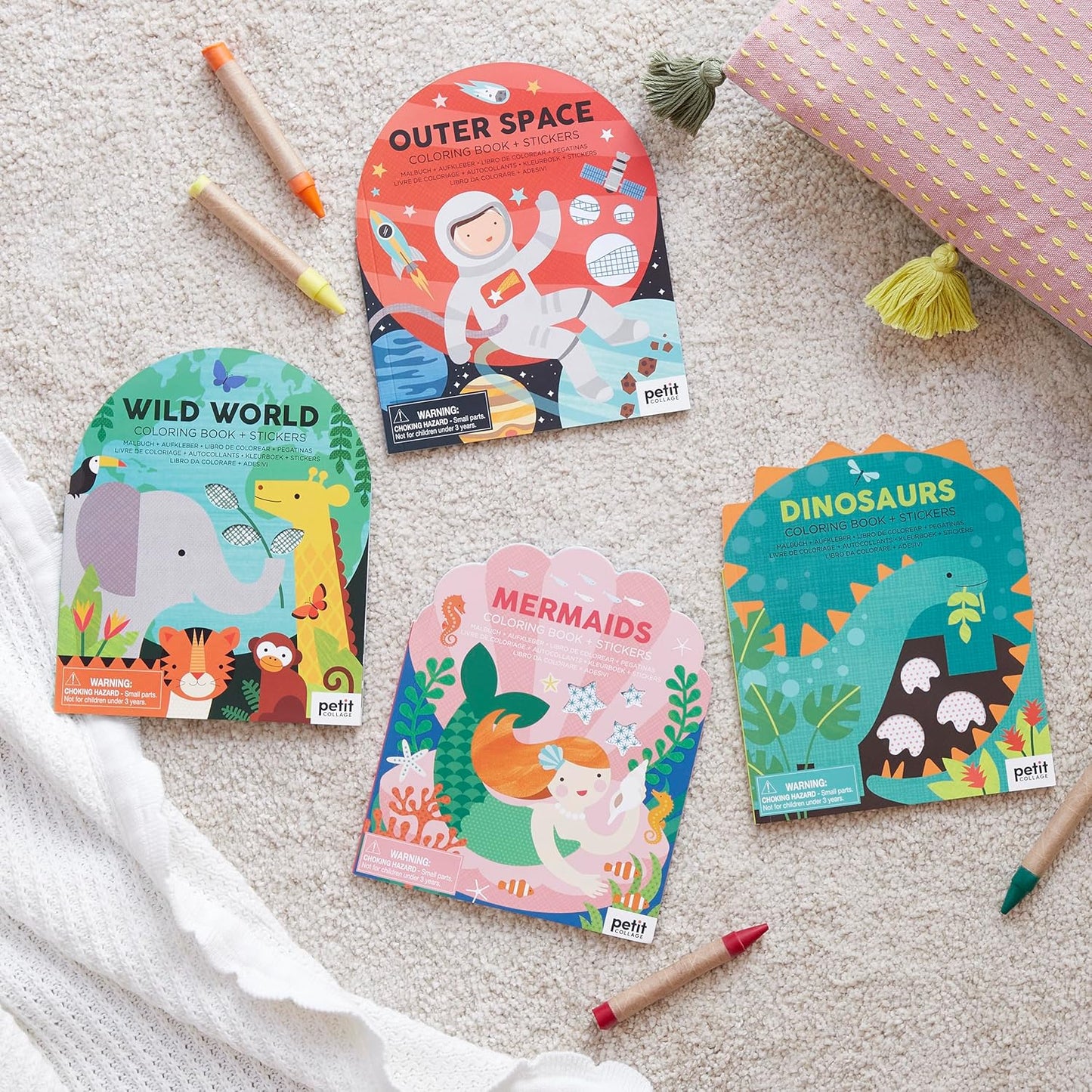 Coloring Book with Stickers Mermaids