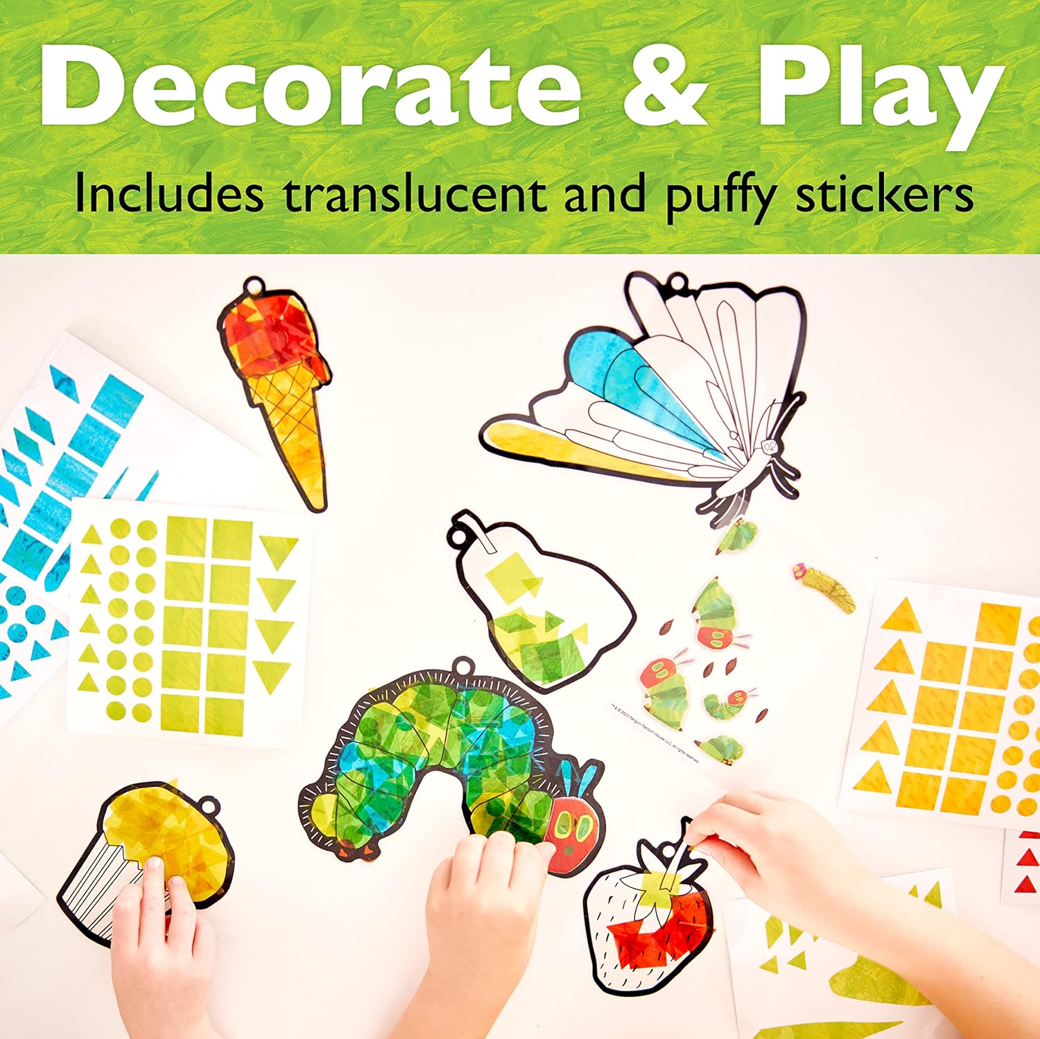 The Very Hungry Caterpillar Sticker Suncatcher