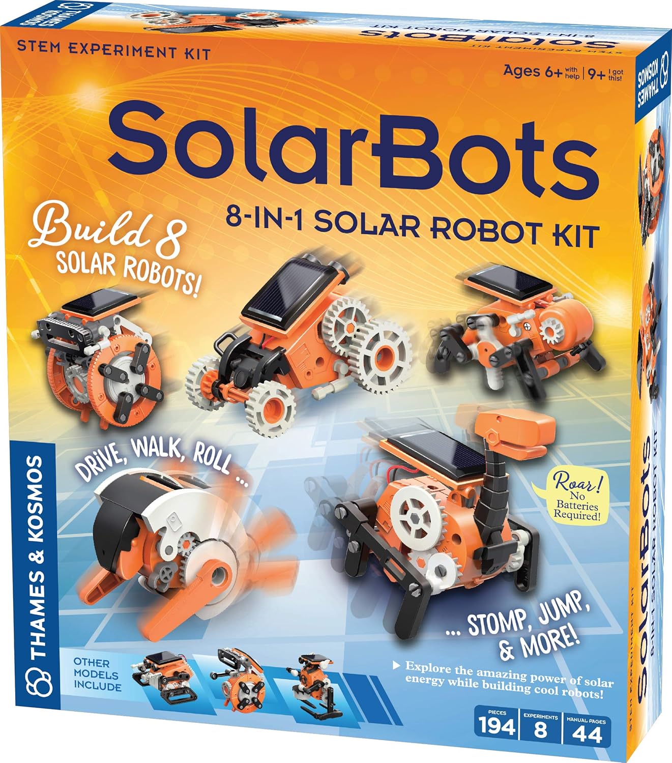 SolarBots: 8-in-1 Solar Robot Kit