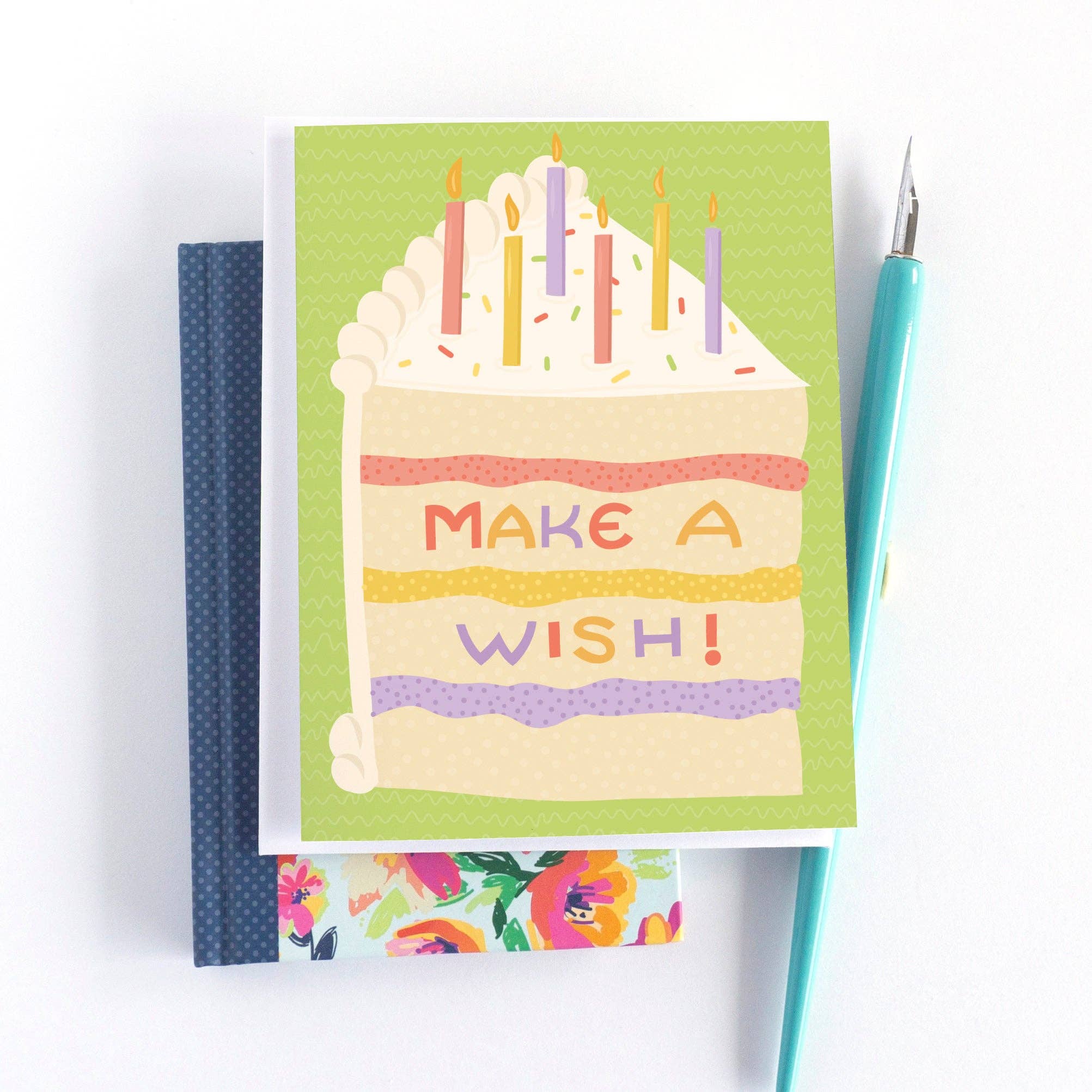 Make a Wish Birthday Cake Card