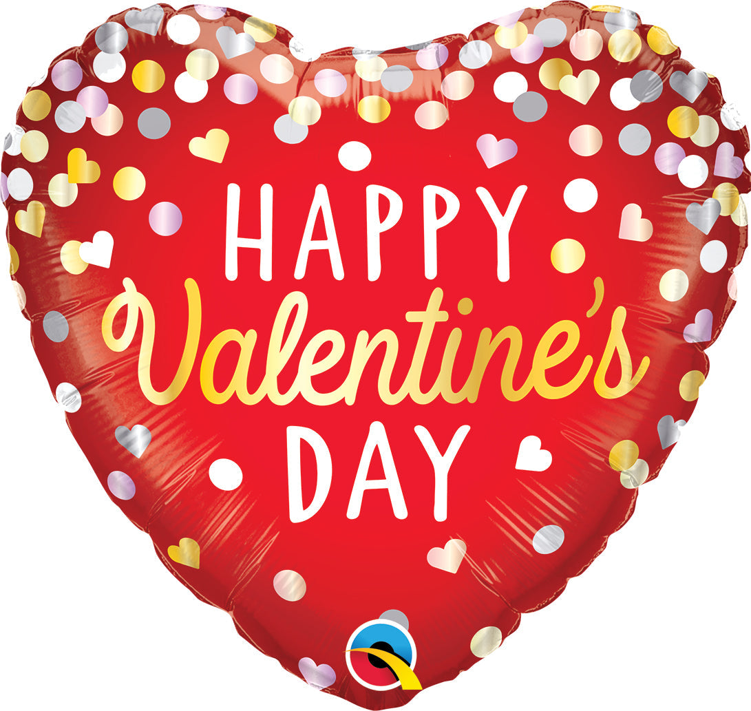 Free Valentine's Day Foil Balloon - With Helium