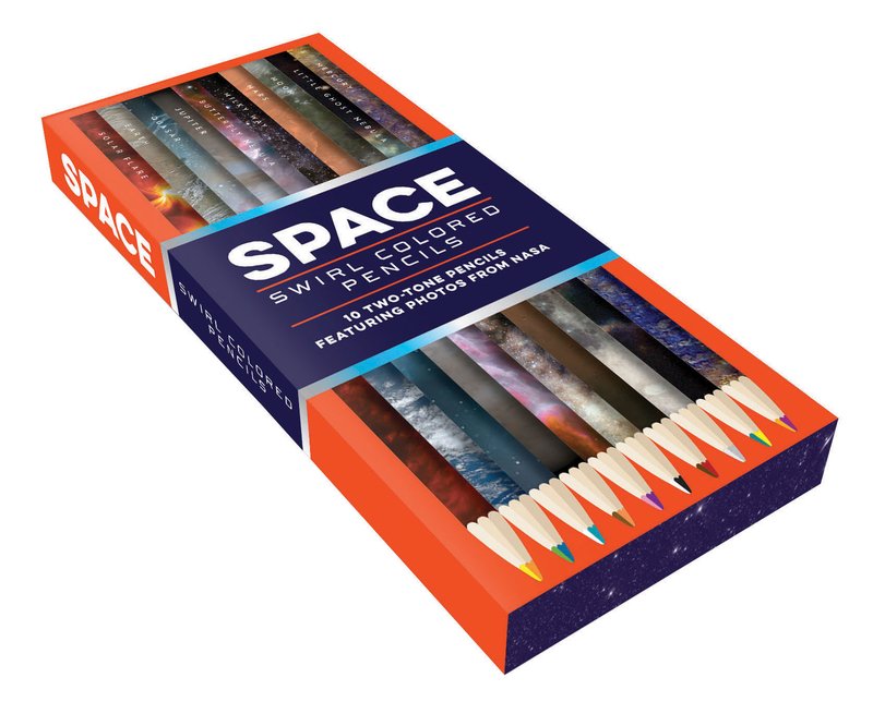 Space Swirl Colored Pencils: 10 Colored Pencils