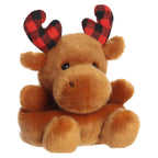 Aurora Palm Pals Clove Plaid Moose 5 inch plush