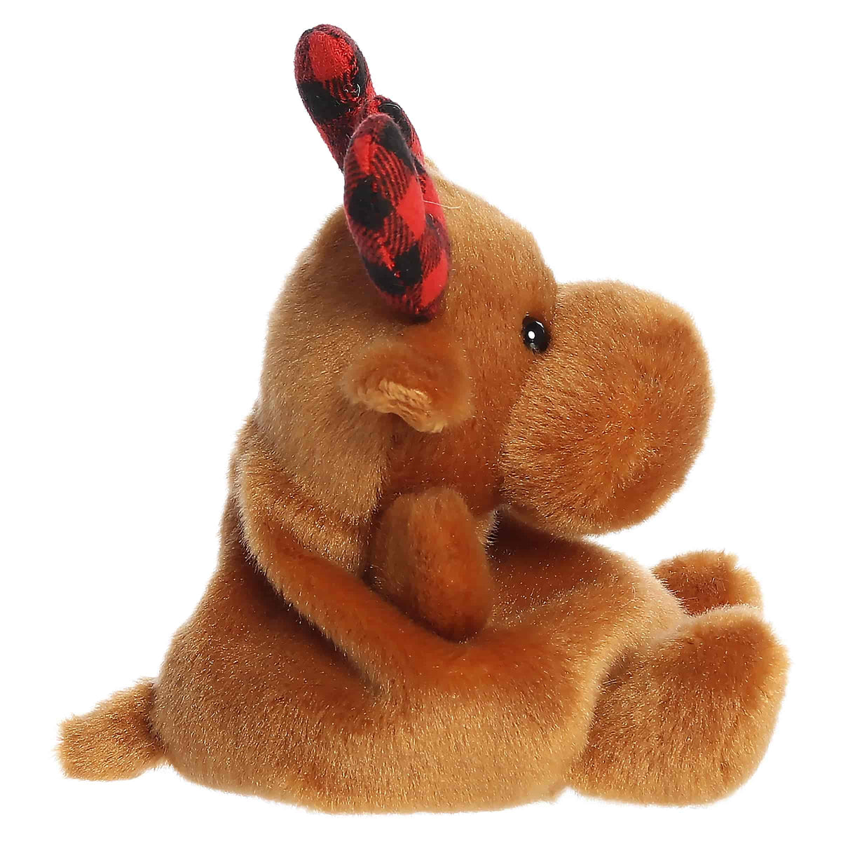 Aurora Palm Pals Clove Plaid Moose 5 inch plush