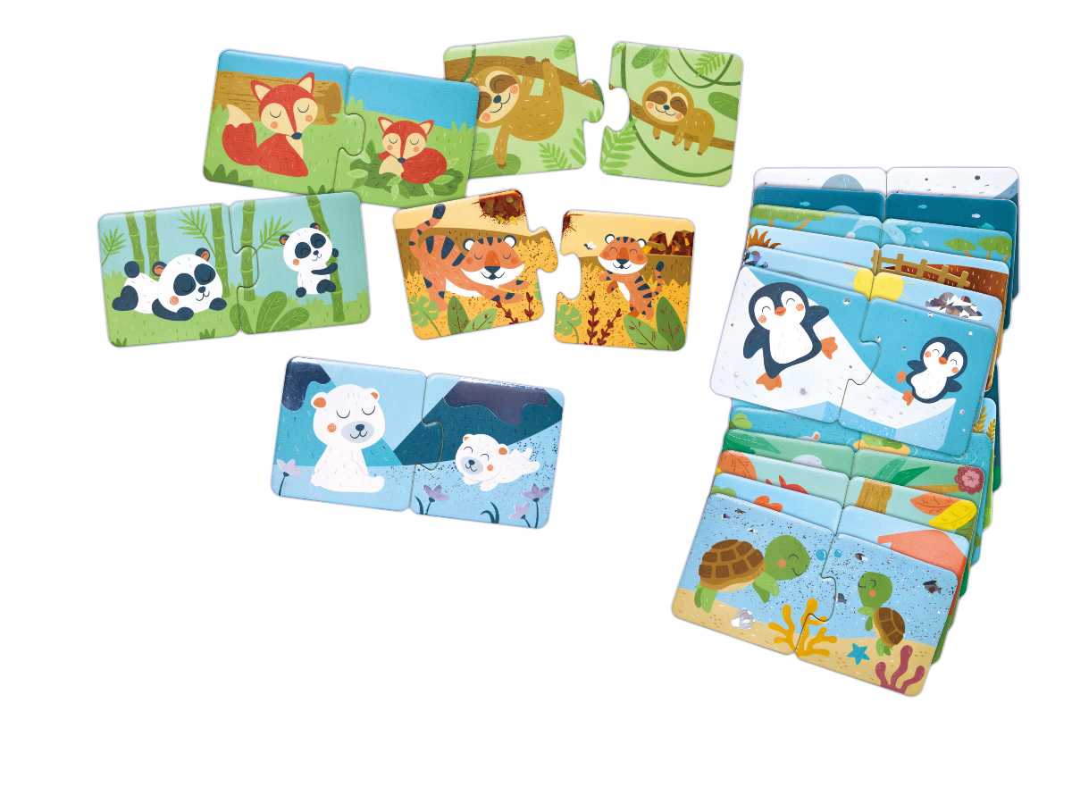 Animal Family Pairing Puzzles