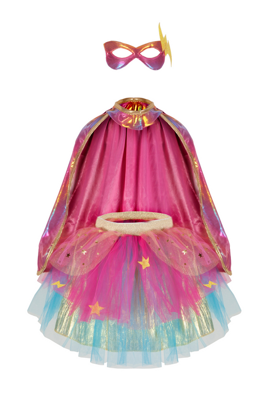 Super-Duper Tutu/Cape/Mask, Pink/Gold