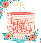 Happy Birthday Cake Card
