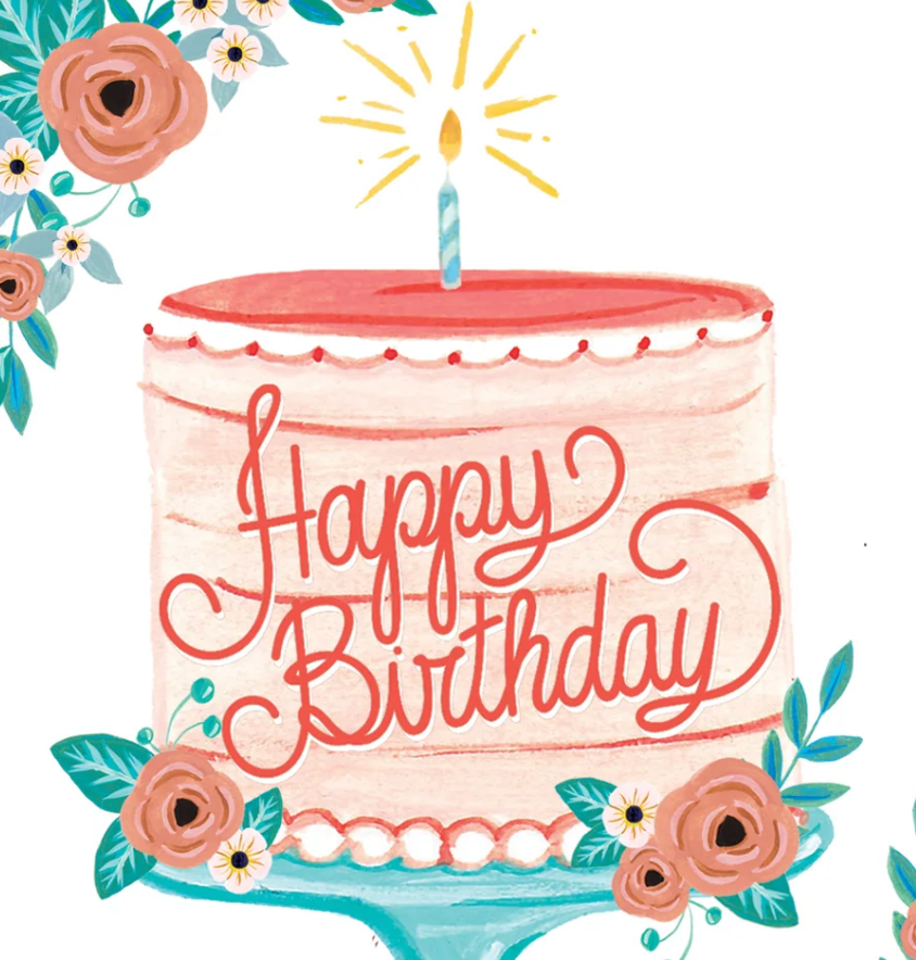 Happy Birthday Cake Card