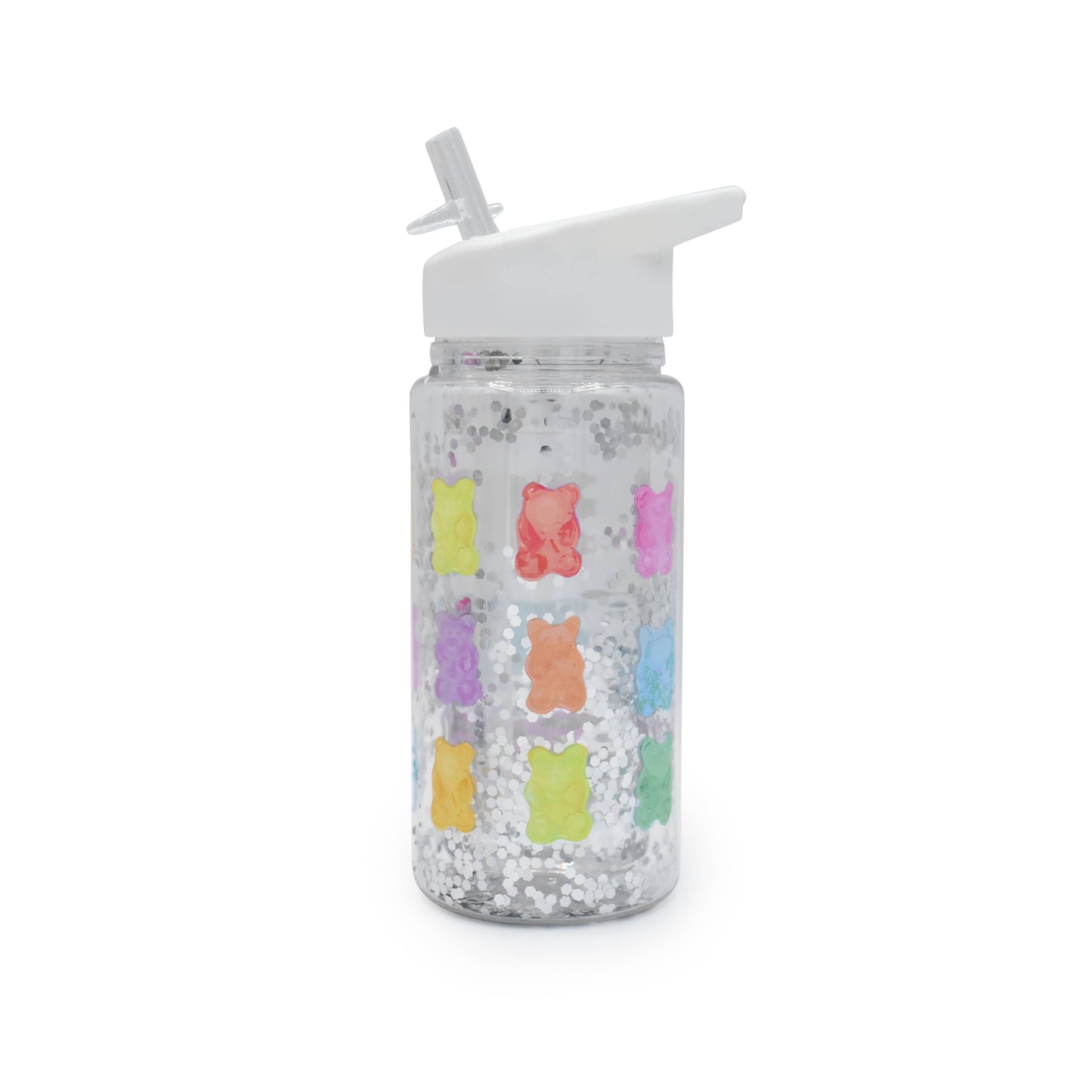 Double-Wall Water Bottle with Straw