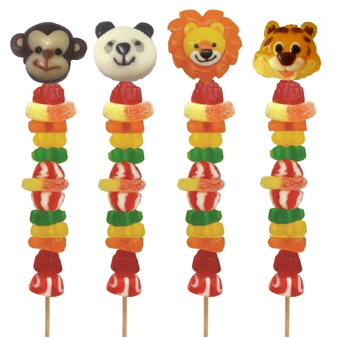 Fun Animal Mix Candy Kabobs