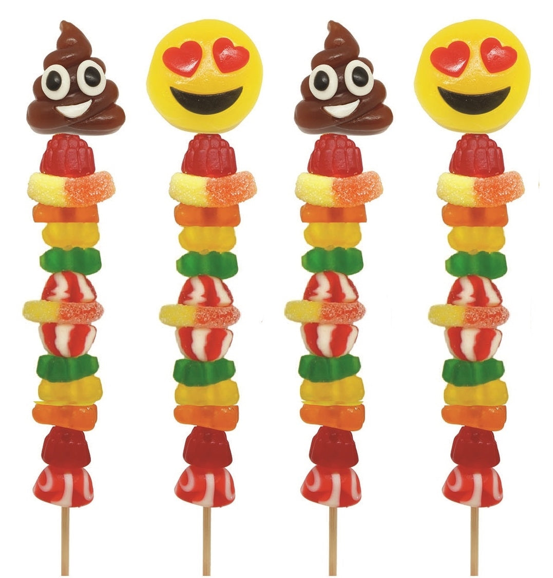 Emoji Gummy Mix Candy Kabobs