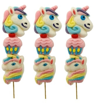 Unicorn Marshmallow Kabob - 3pc