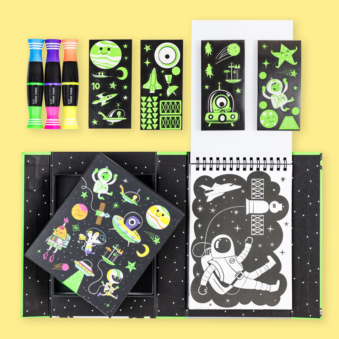 Neon Colouring Set