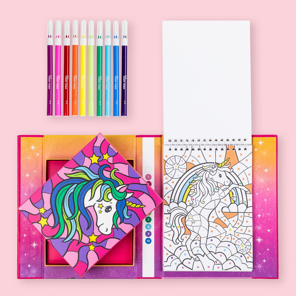 Colour By Numbers - Unicorn Dreaming pages
