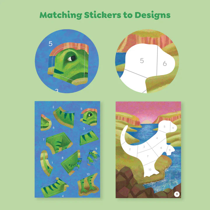 Sticker By Numbers - Dinosaurs
