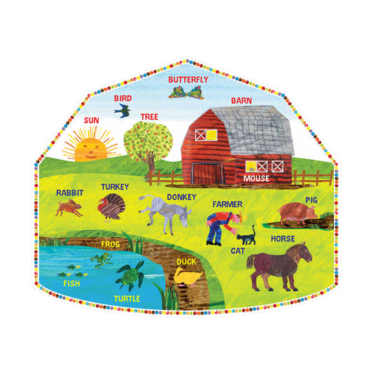 World Of Eric Carle - Around The Farm - 2-sided Floor Puzzle