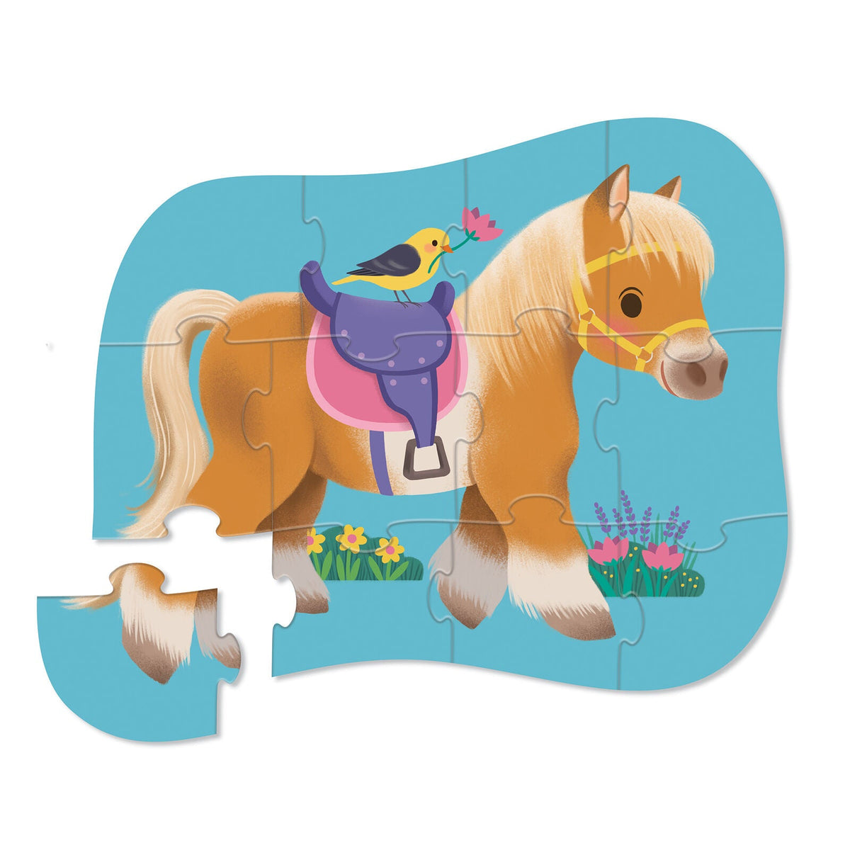 12-pc Mini Puzzle Pony completed