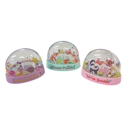 Glitter Rainbow Snow Domes