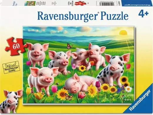 Precious Piglets 60 Pc Puzzle