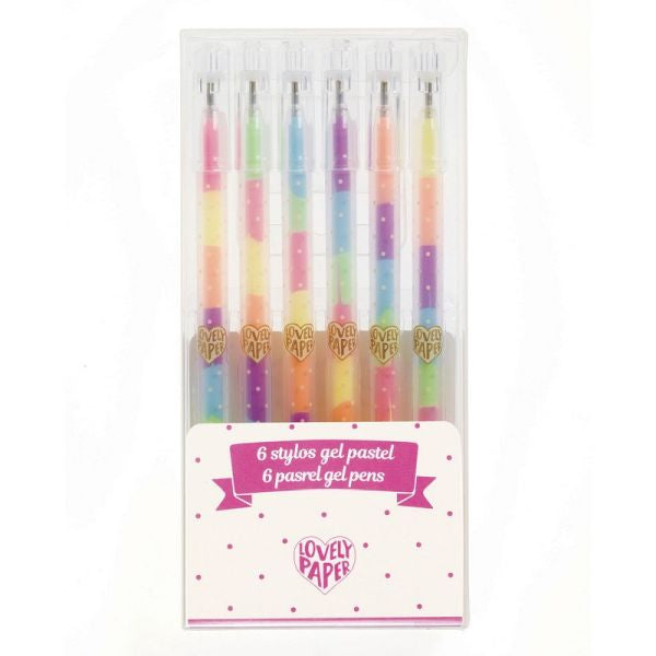 6 Pastel Gel Pens