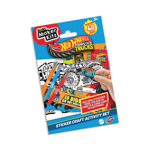 Hotwheels Monster Trucks Sticker Activity set
